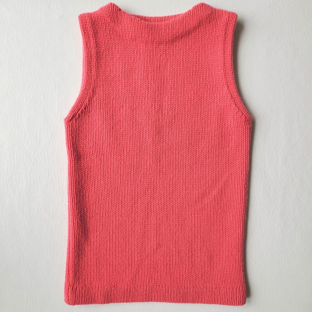 Manrico NEW Cashmere Sleeveless Sweater Pink Mock Neck Womens Size Small NWOT
